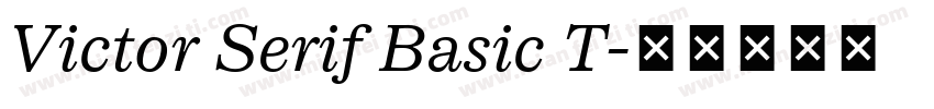 Victor Serif Basic T字体转换
